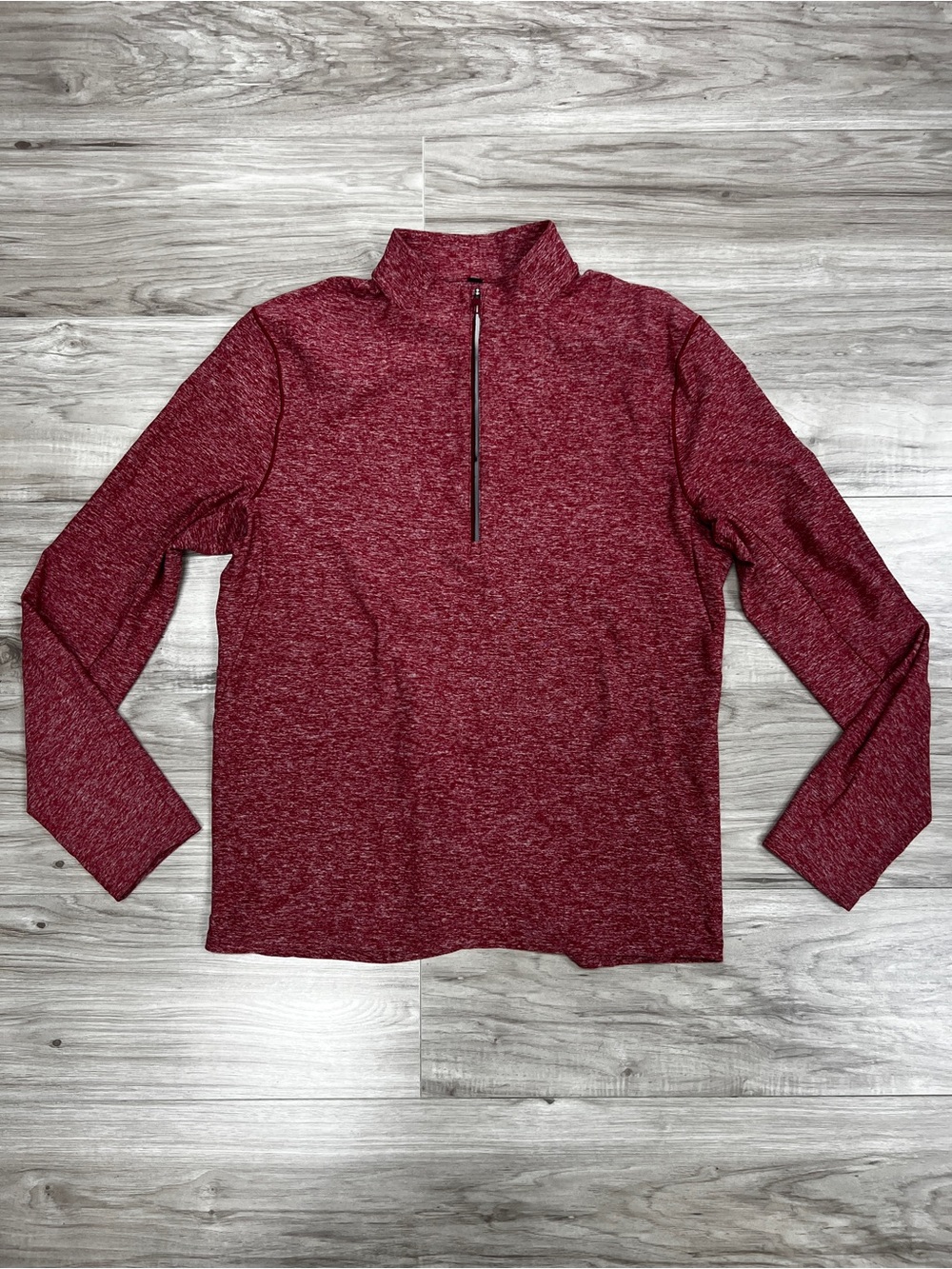 Lululemon Surge Warm Half Zip Pullover Heathered Red Men’s Size L